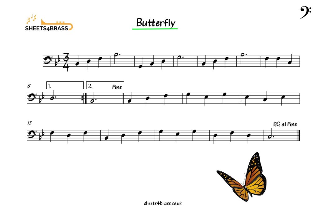 Butterfly Music Trombone