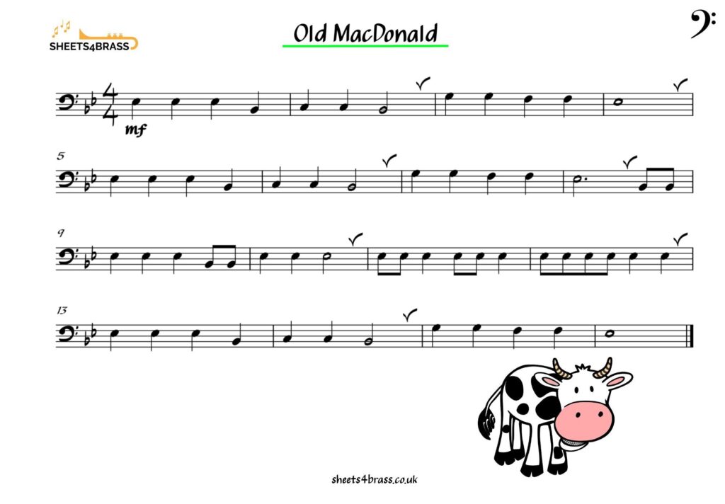 Old MacDonald for trombone