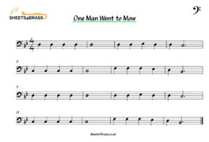 One Man Went to Mow for trombone