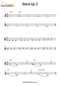 Low Brass Warm-Up Sheet music for Piano (Solo) Easy
