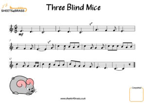 Three Blind Mice Sheet Music for Trumpet