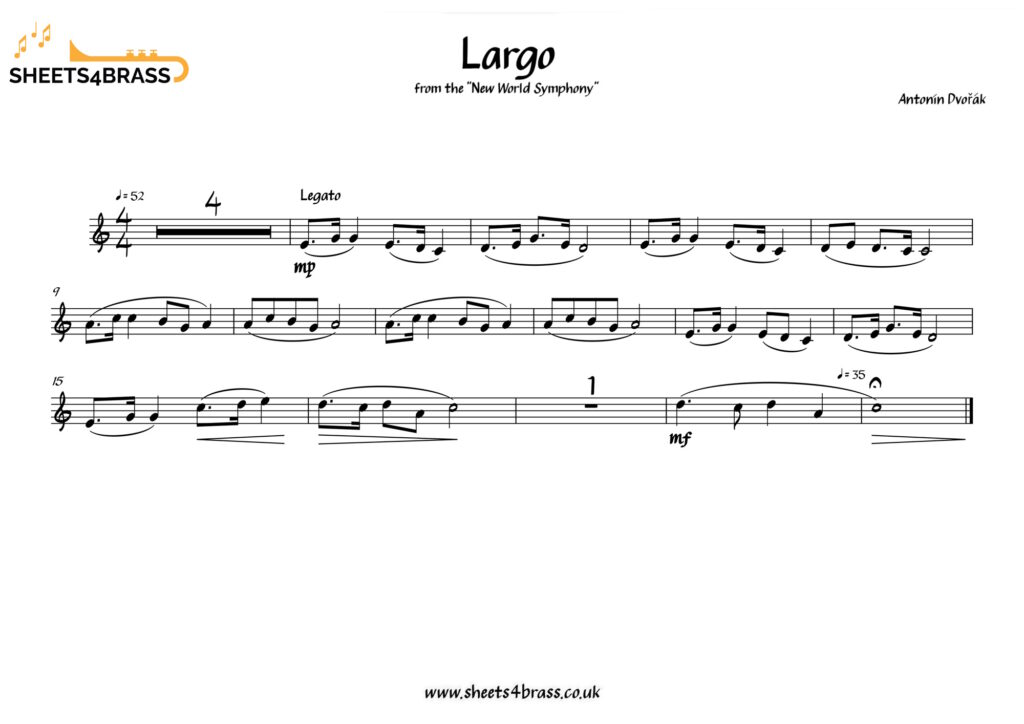 Largo from the New World Symphony Sheet Music