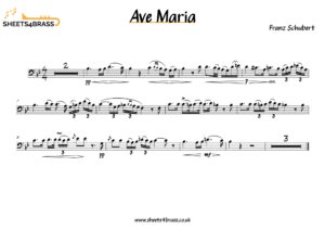Ave Maria Sheet Music Trombone Euphonium