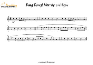 Ding Dong! Merrily on High Trumpet French Horn Solo Sheet Music