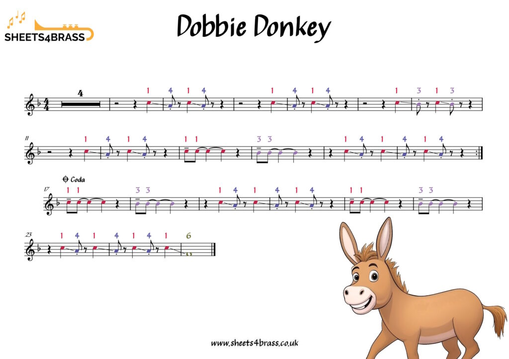 Dobbie Donkey Sheet Music for pBuzz